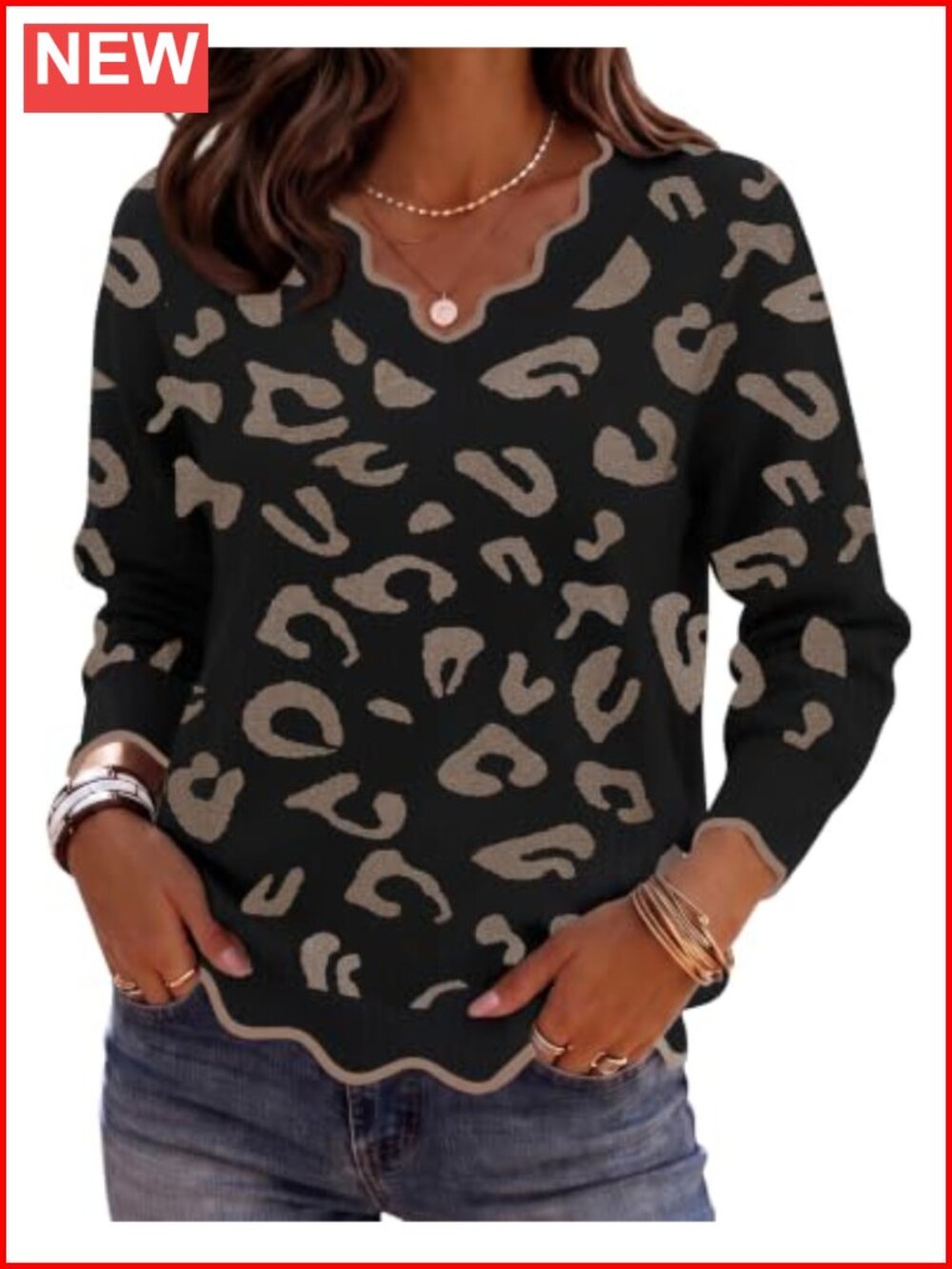 V Neck Long Sleeve Lightweight Knit Sweater Pullover